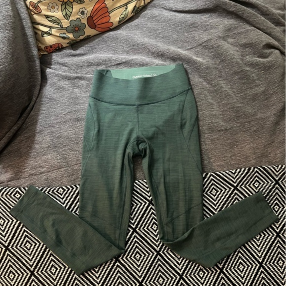Outdoor Voices Tech Sweat high waist  Green Leggings